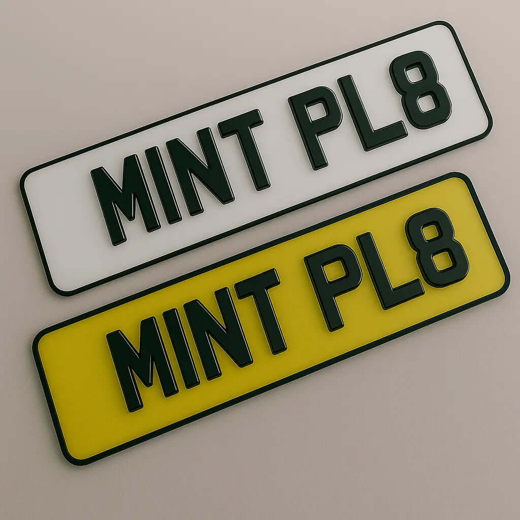 3D Gel Number Plates custom raised gel lettering