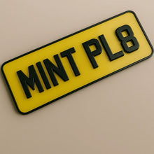 Load image into Gallery viewer, 3D Gel Number Plates glossy acrylic finish