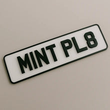 Load image into Gallery viewer, 4D Number Plates raised acrylic lettering