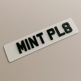 Short Reg Plates Front