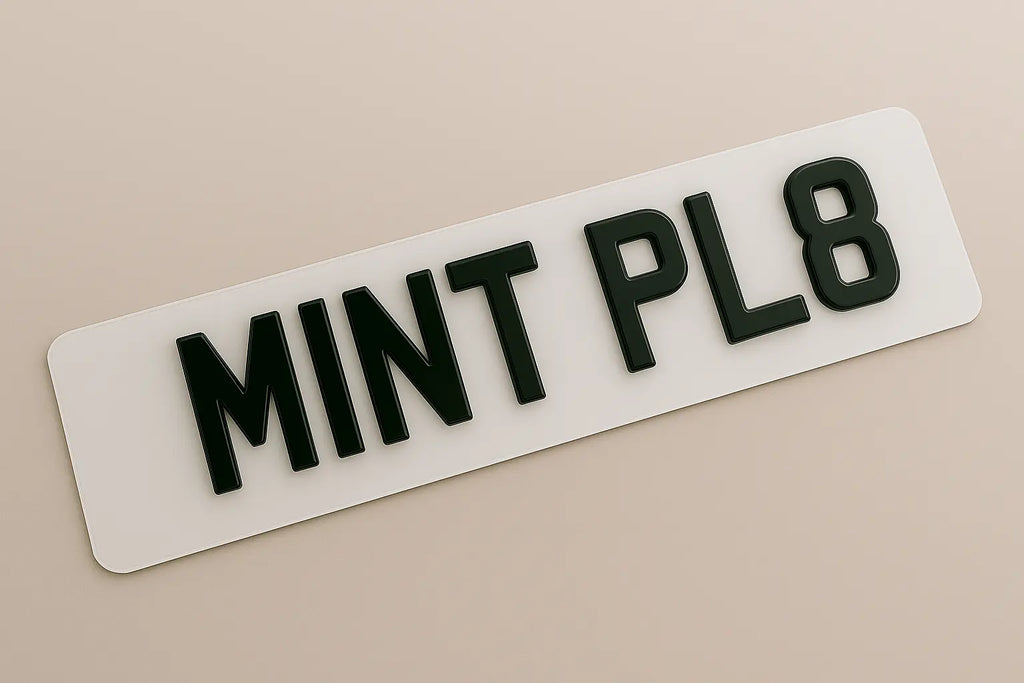 4D gel number plates fitted on vehicle