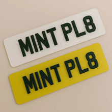 Load image into Gallery viewer, 4D gel number plates close up character detail