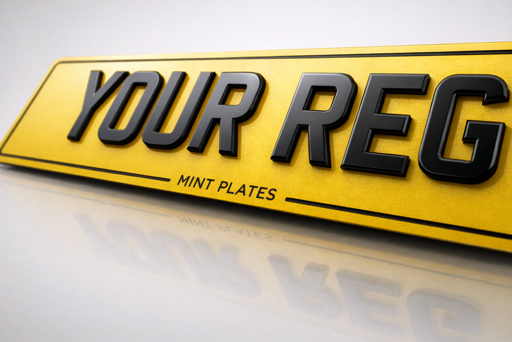 4D Number Plates – Bold 3mm