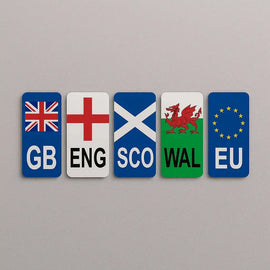 Union Flag Number Plate Badge 