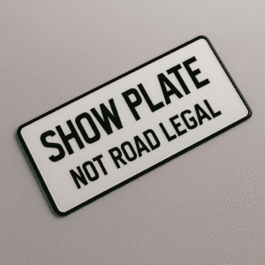 Show Plate for Car Shows and Events