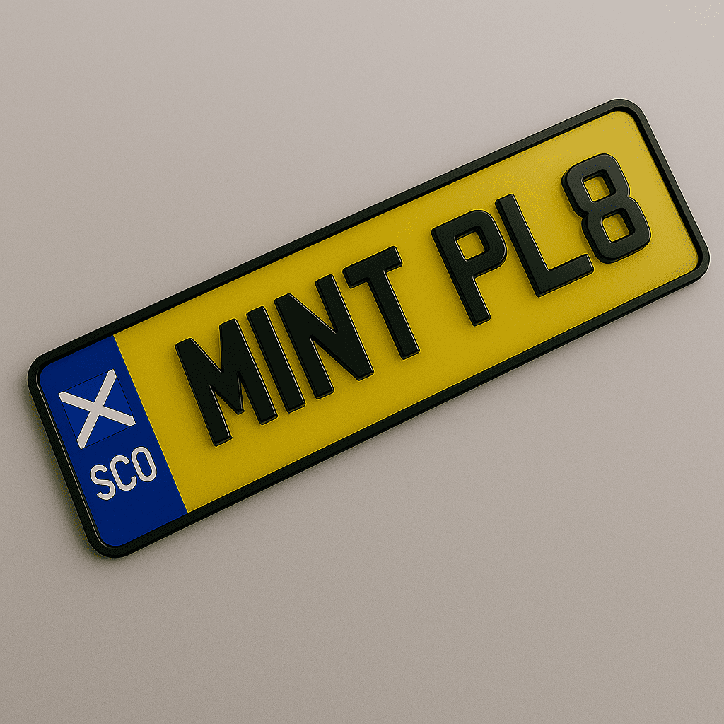 Premium 4D 3 mm Number Plate – Road Legal UK