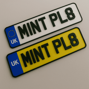 Custom 4D 5 mm Acrylic Number Plate Made in UK