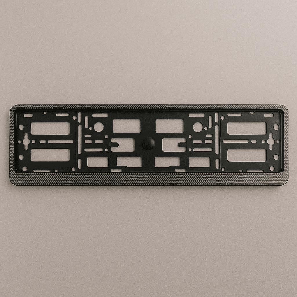 Custom Show Number Plate Holder by Mint Plates