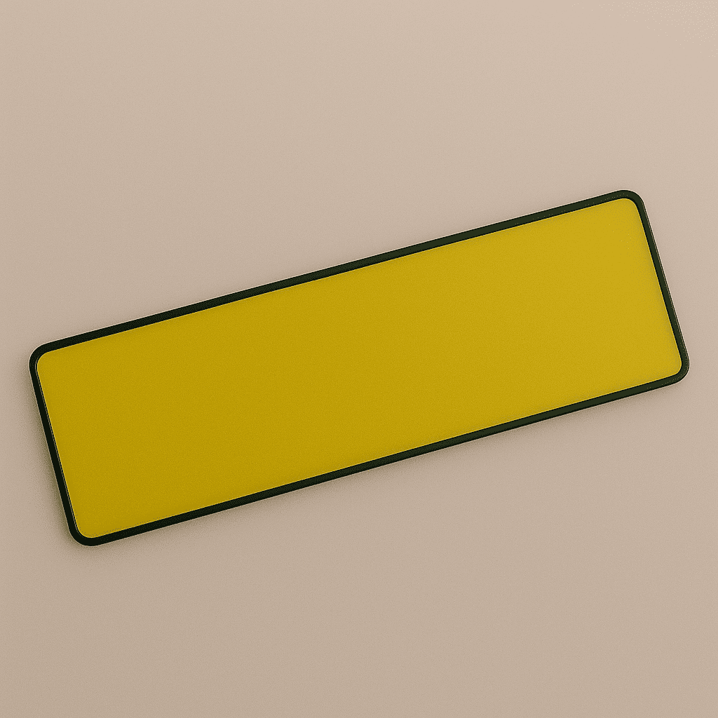 Custom Number Plate Border Add-On Accessory