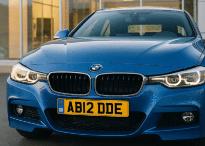 Road-Legal Custom Number Plate on Car – Mint Plates