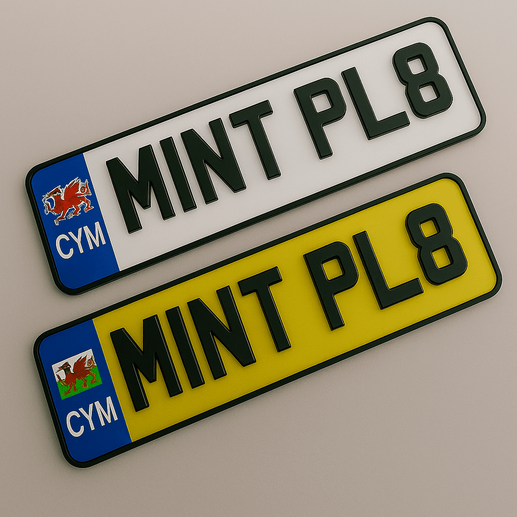 4D 3mm CYK Premium 4D 3 mm Number Plate – Road Legal UK