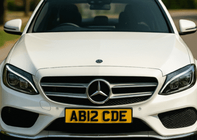 Road-Legal Custom Number Plate on Car– Mint Plates