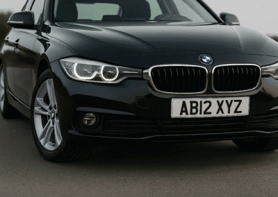 Road-Legal Custom Number Plate on Car – Mint Plates